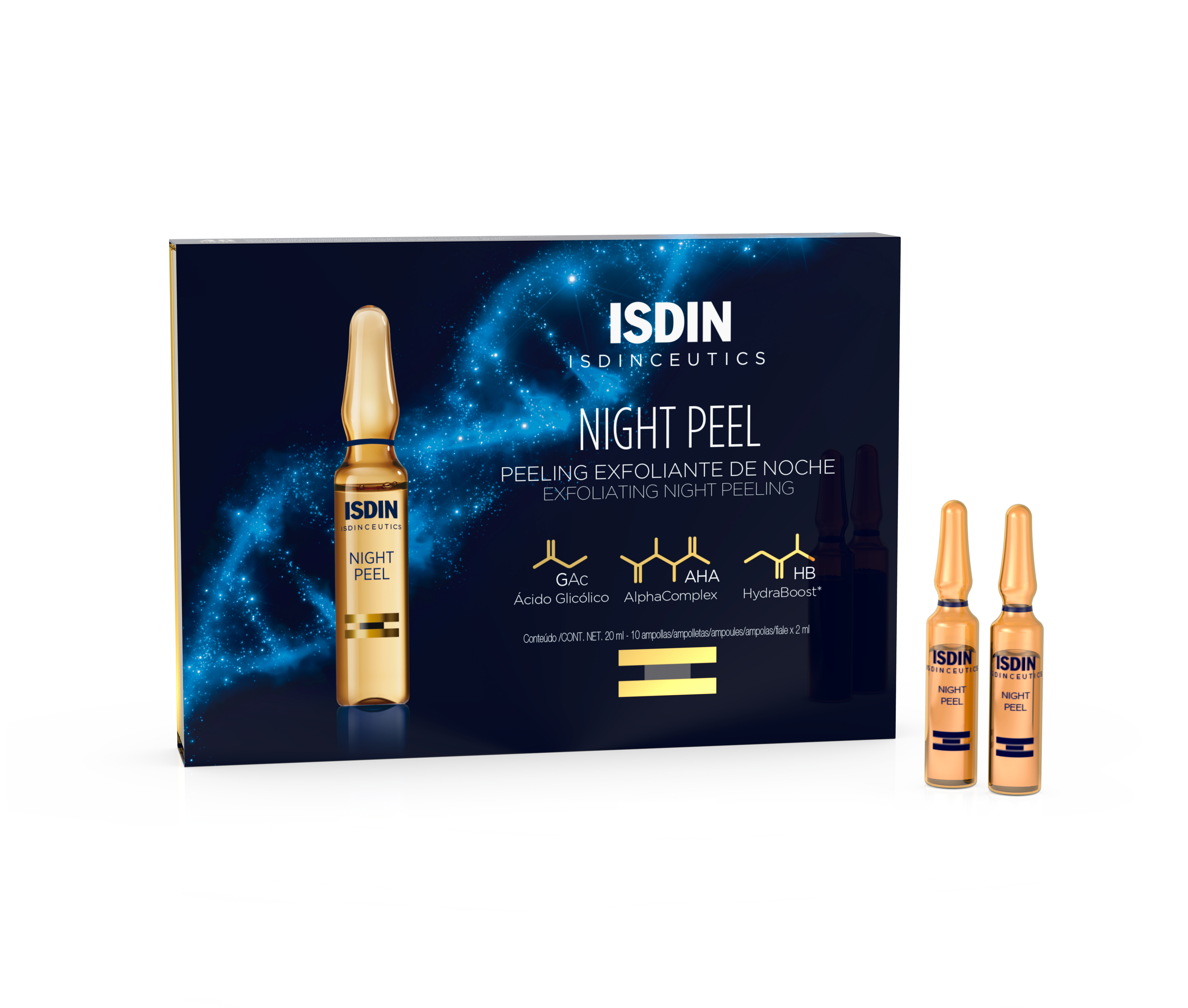 Isdin - ISDINCEUTICS Night Peel 10x2ml - Buy Online at Beaute.ae
